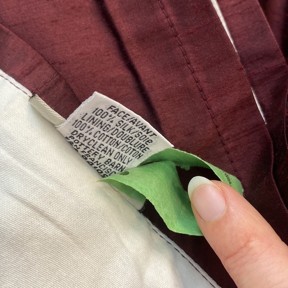 Pottery Barn | Dupioni Silk | Curtains 50”‎ x 84” - Picture 5 of 5